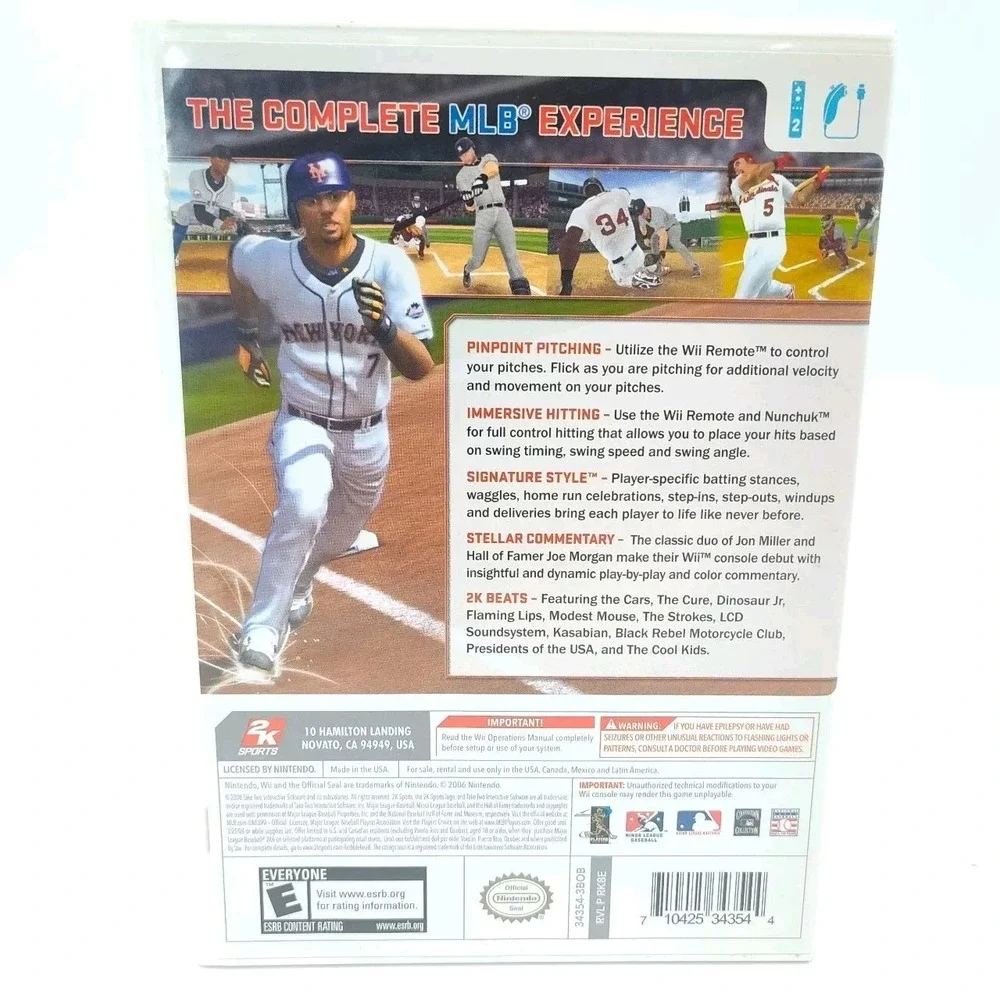 Major League Baseball 2K8 Nintendo Wii GAME‎ 2008 SEE ALL PICTURES📸